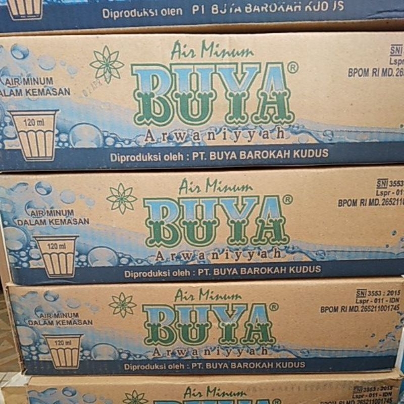 

Buya Arwaniyyah Air Mineral Kemasan cup 120 ml x 48