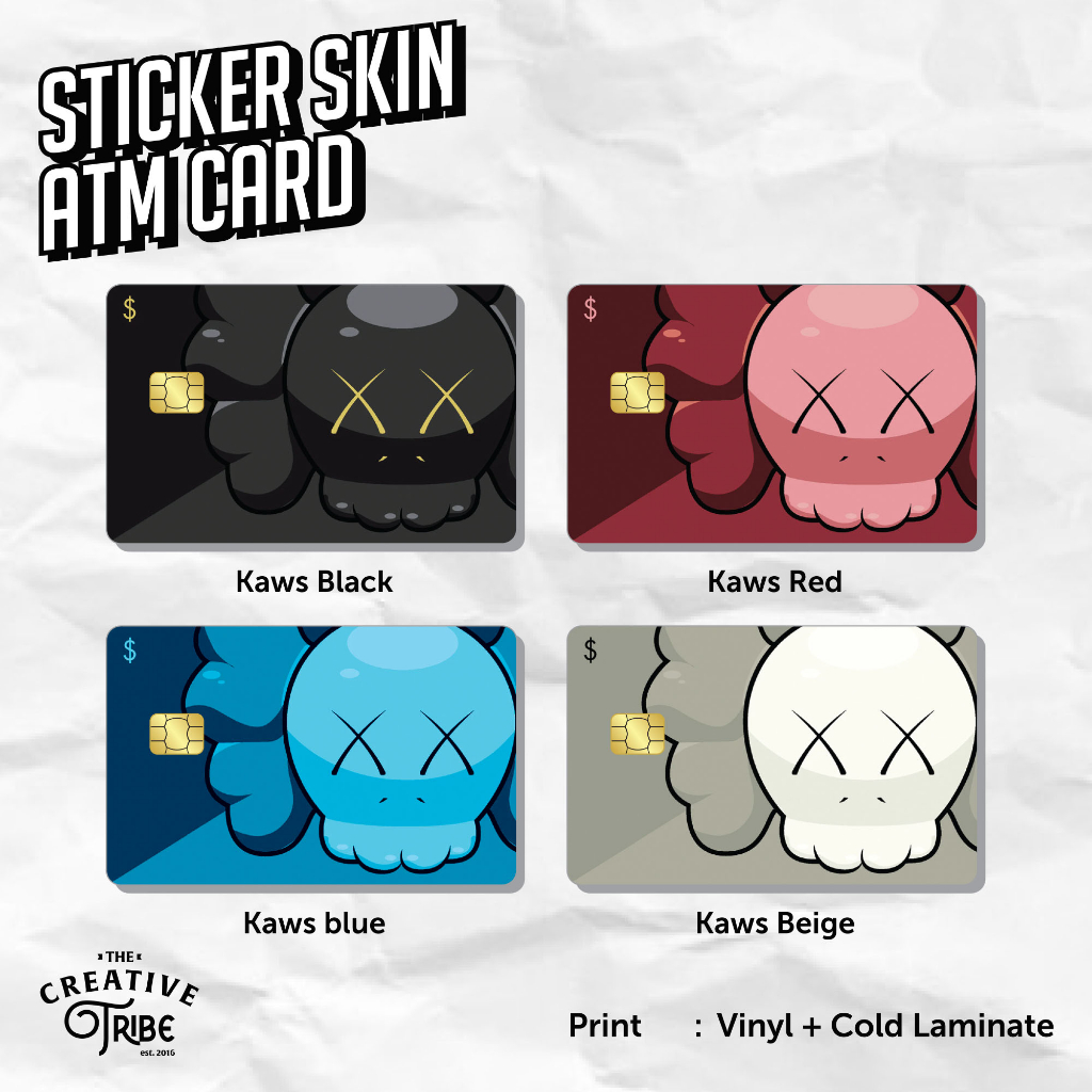 

Kaws XX - Sticker Card Skin - Vinyl ATM Debit Credit Emoney Flazz Stiker