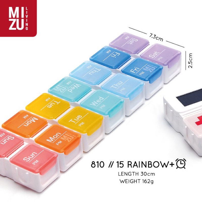 Preloved JIGSAW ALARM MIX&MATCH PILLBOX Medicine Travel Box Kotak Obat Travel Small Container BPA-Fr