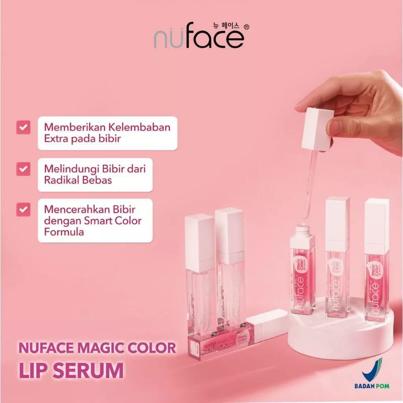 (*) NU FACE MAGIC COLOUR LIP SERUM