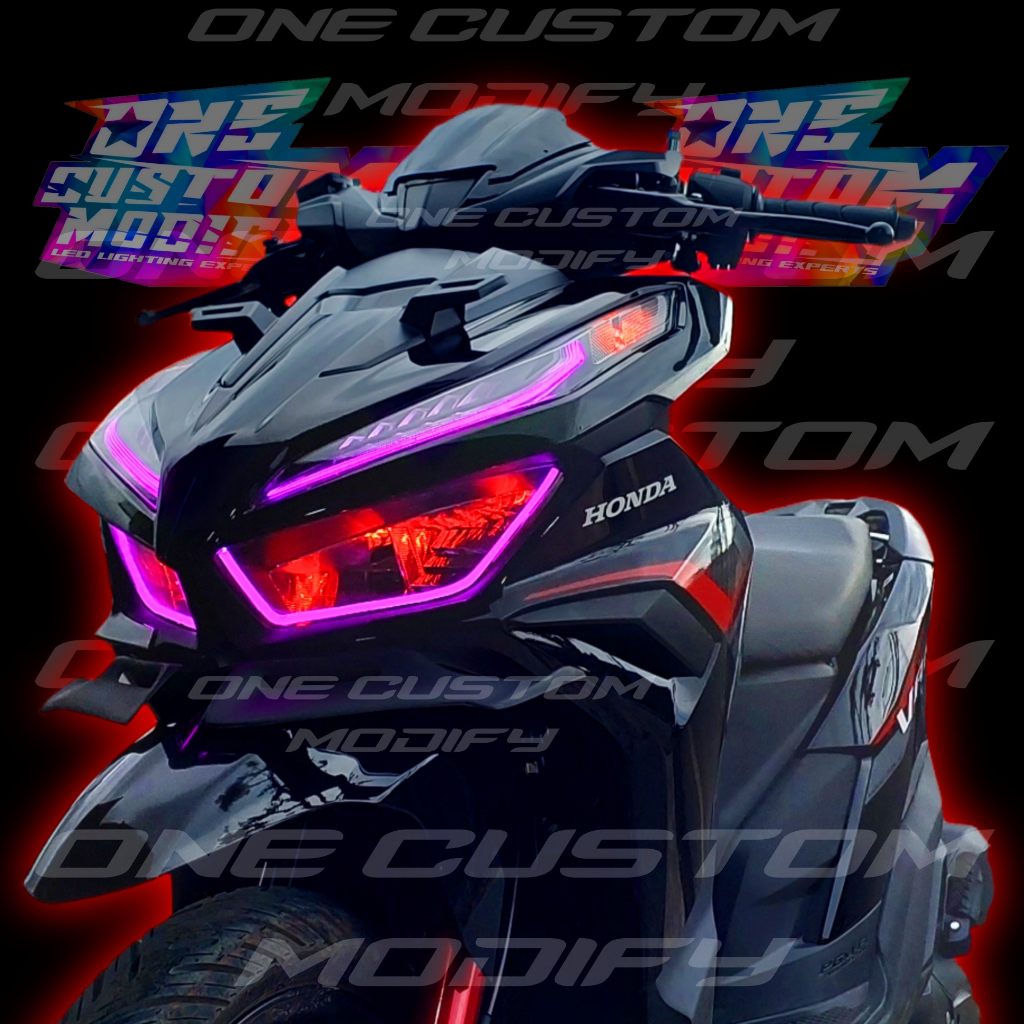ID LAMPU ALIS DRL NEW VARIO 125 2022 2023 2024 BONUS LED DEMON EYES VARIASI MOTOR ONE CUSTOM MODIFY