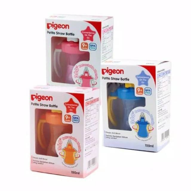 PIGEON Petite Straw Bottle | Botol Minum Bayi