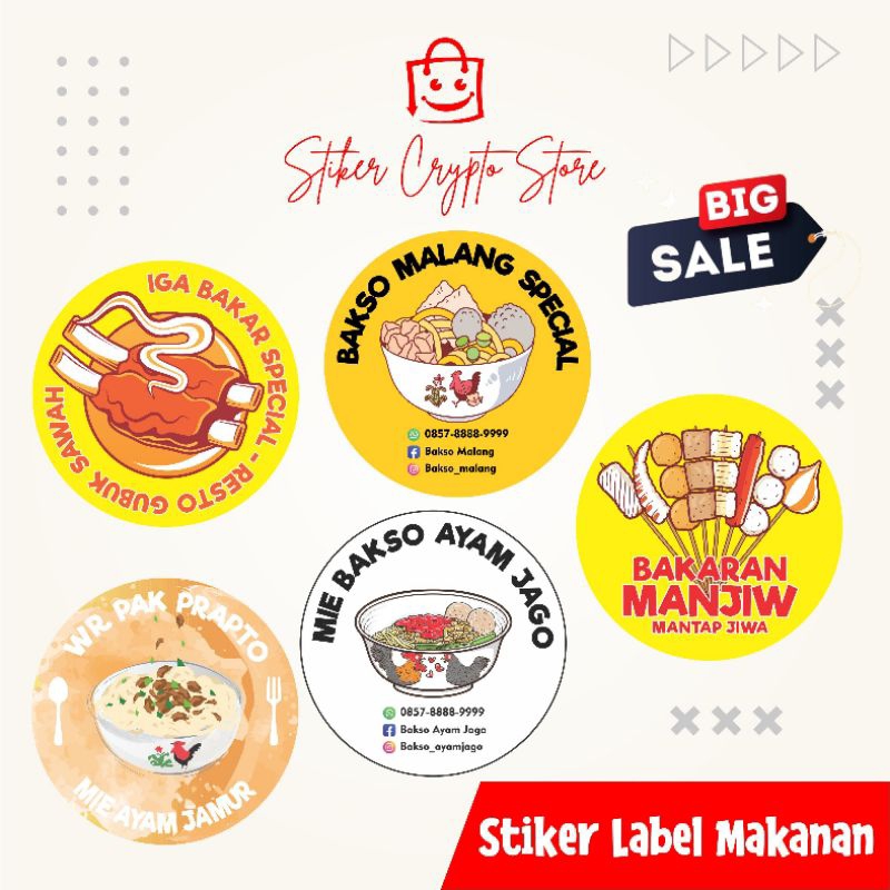 

Cetak Stiker Label Makanan
