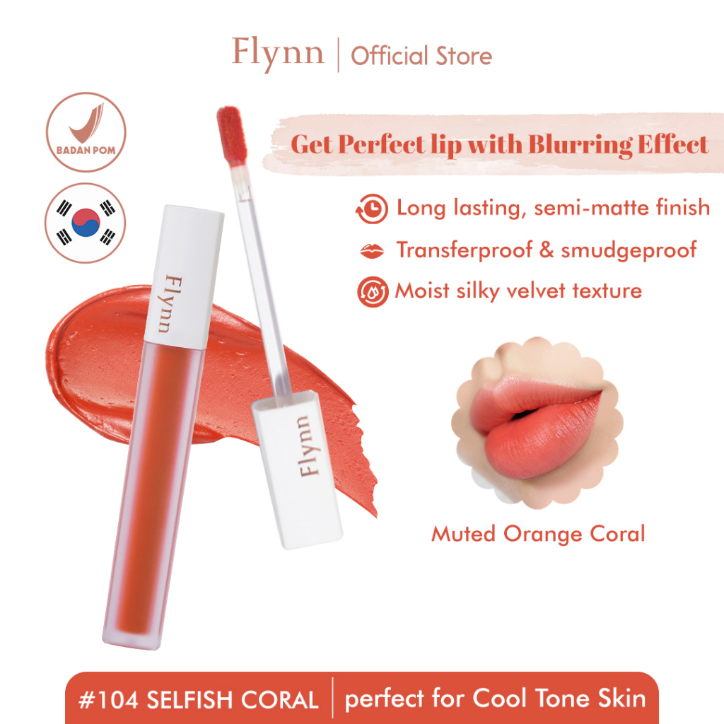 FLYNN Addiction Velvet Tint 104 Selfish Coral