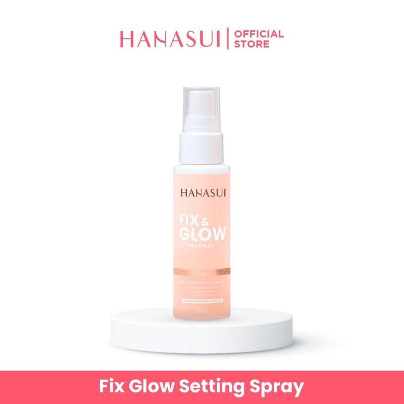 [MS] HANASUI SETTING SPRAY FIX AND GLOW BPOM 60ML  FACEMIST