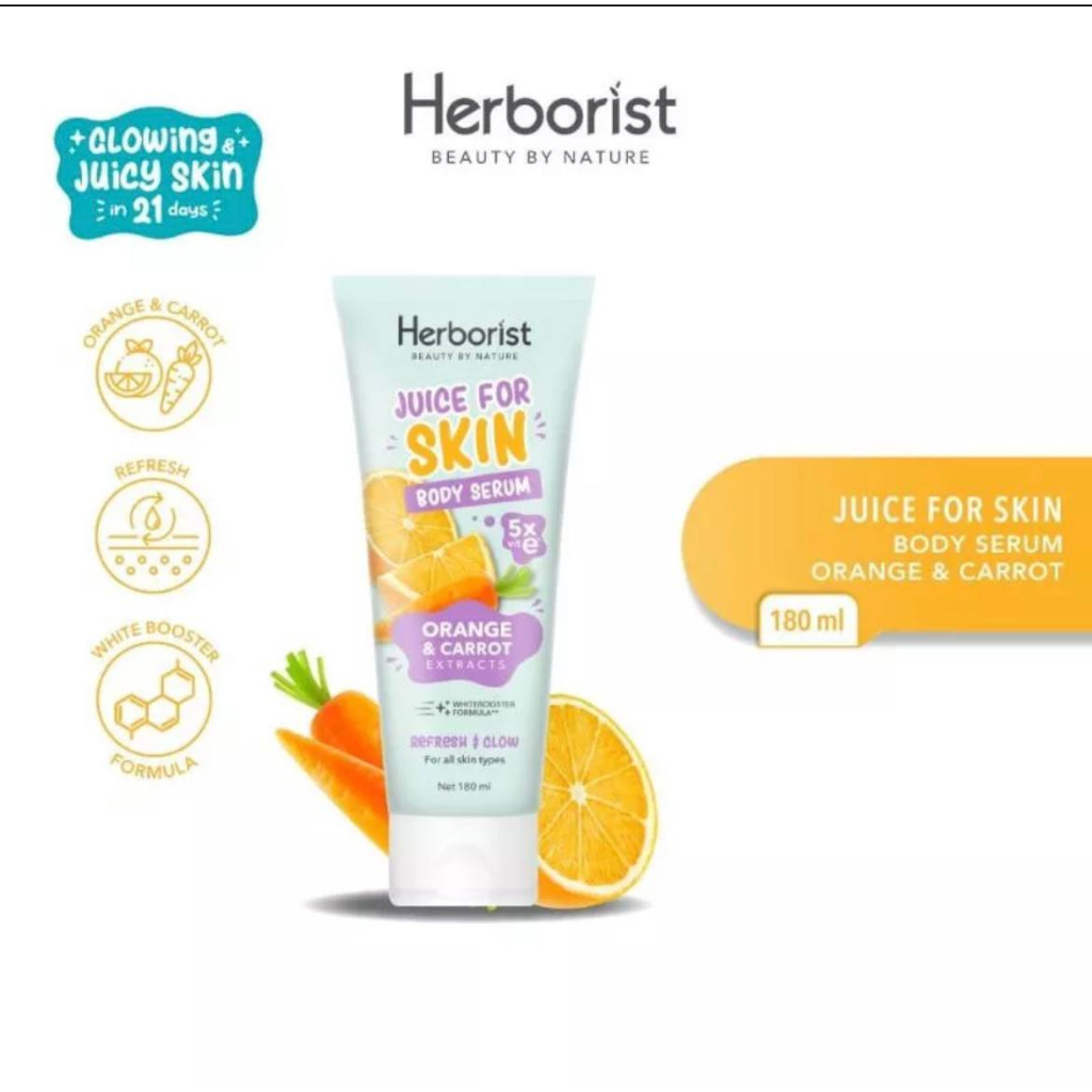 [MS] HERBORIST JUICE FOR SKIN BODYSERUM | BODYLOTION PEMUTIH BPOM 180ML