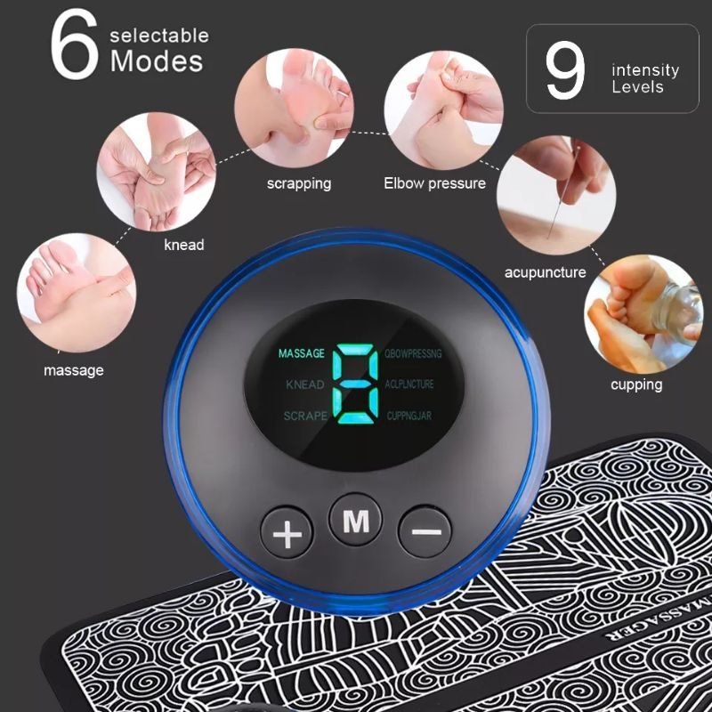 [COD] EMS Foot Massager Alat Pijat Kaki Terapi Akupuntur Elektrik