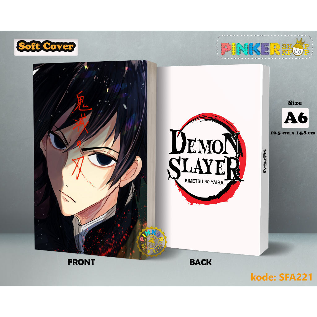 

(SFA221) Pocket Note Anime DEMON SLAYER 03 Softcover A6/A5 Buku Tulis catatan Notes Agenda Planner Jurnal