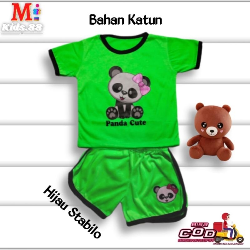 setelan anak playset/CUPA CUPS setelan baju anak anak perempuan/NEW PANDA/size S,M,L,XL,XXL buat usia 0-4 tahun