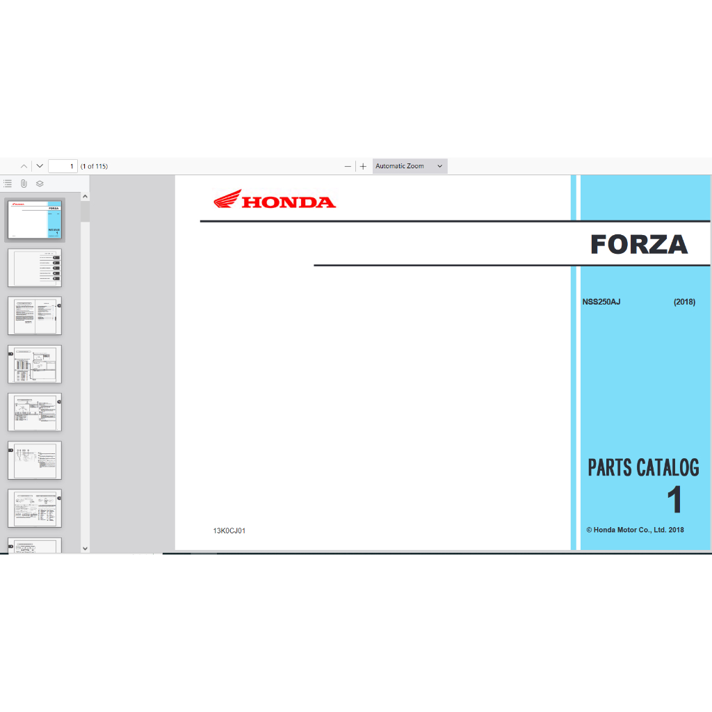 motor Honda-Forza Buku Parts Catalogue Copian Honda Katalog-Suku-Cadang-Honda-Forza