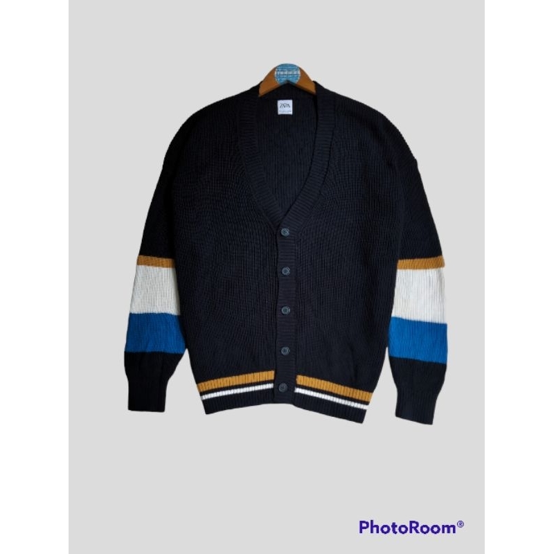 CARDIGAN ZARA SWEATER RAJUT KNITWEAR PRIA WANITA VINTAGE SWEATER SECOND