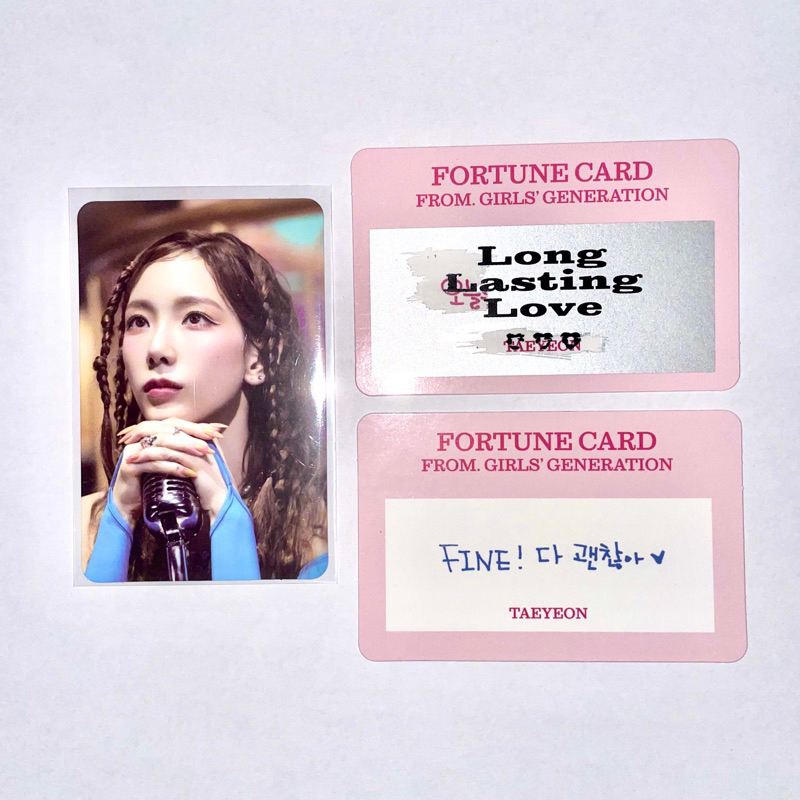 PC Photocard Fortune Scratch SNSD Long Lasting Love Concept Taeyeon Yoona Sooyoung Hyoyeon Tiffany S