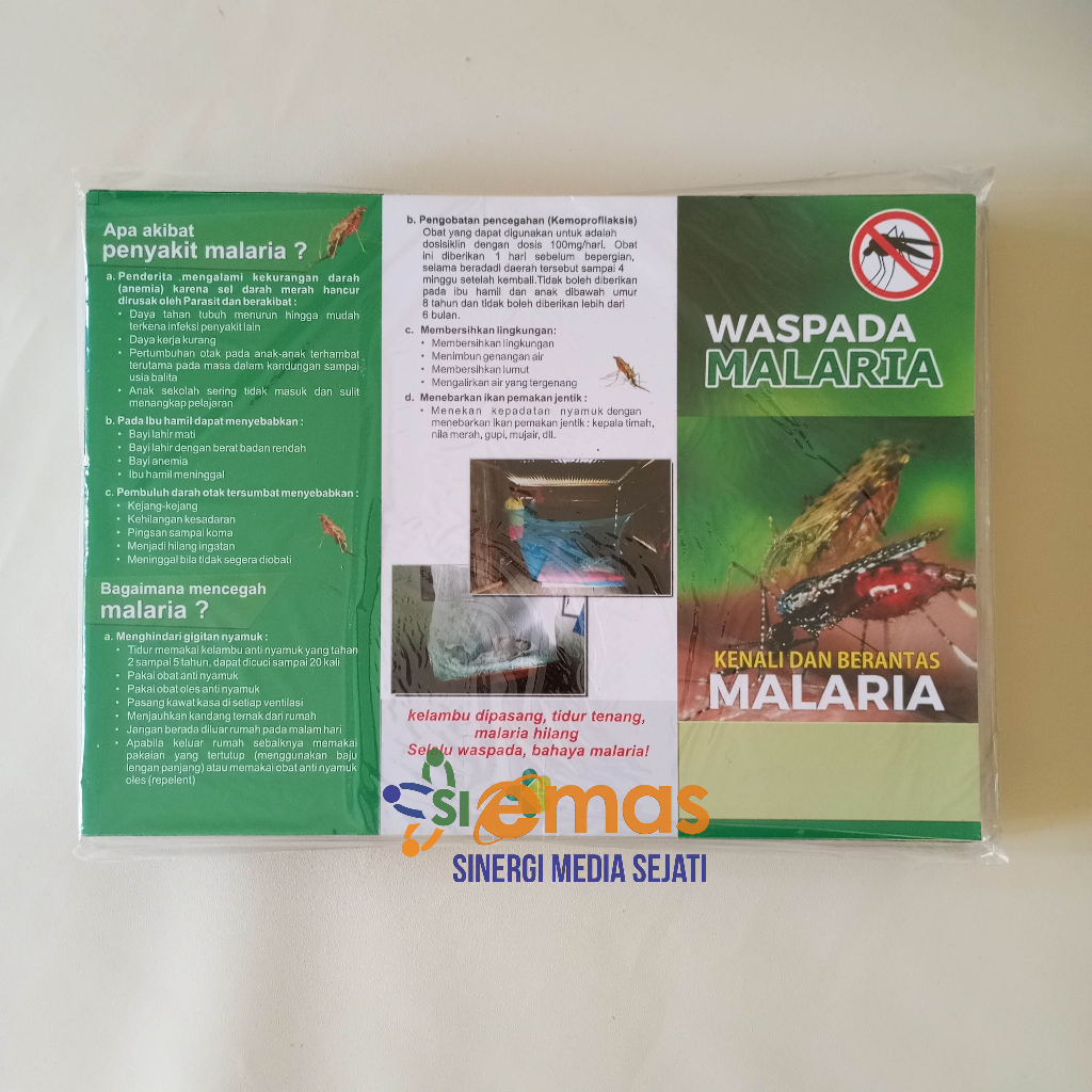 

Leaflet Malaria | Leaflet Kesehatan | Brosur Malaria | Leaflet Edukasi Malaria