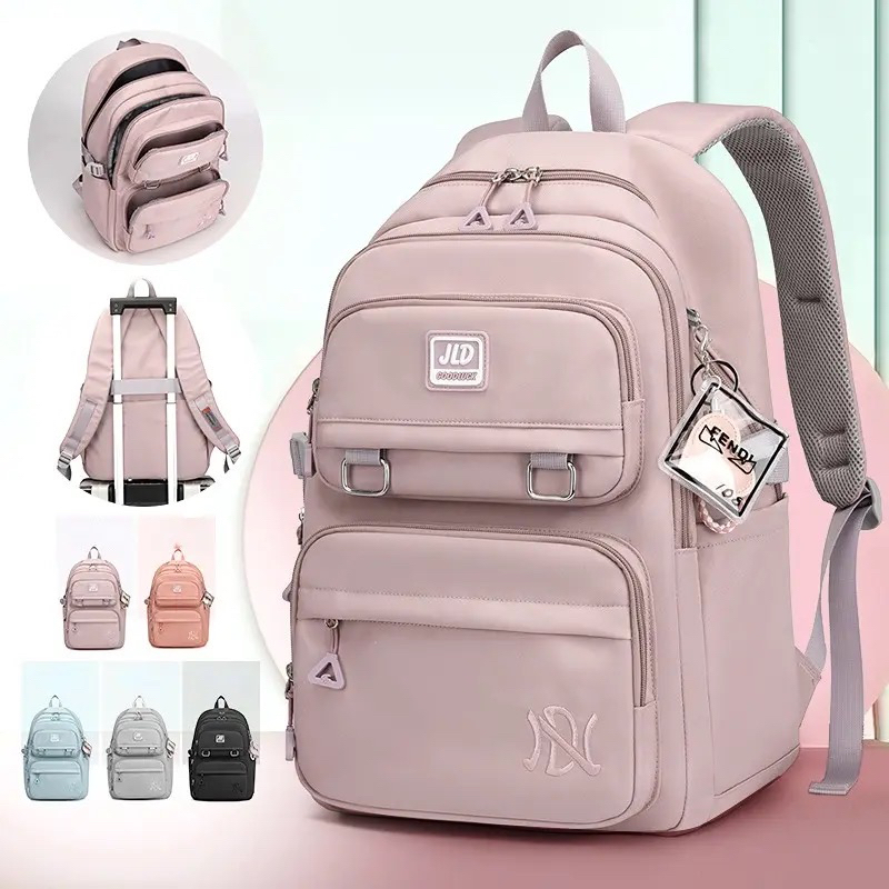 PROMO SALE 7.7 - TAS RANSEL SEKOLAH ANAK PEREMPUAN KOREA SD SMP SMA BACKPACK WANITA PREMIUM MURAH IMPORT TAS RANSEL MOTIF POLO JLD FASHION TAS SEKOLAH KAPASITAS BESAR JUMBO RANSEL SEKOLAH TAHAR AIR