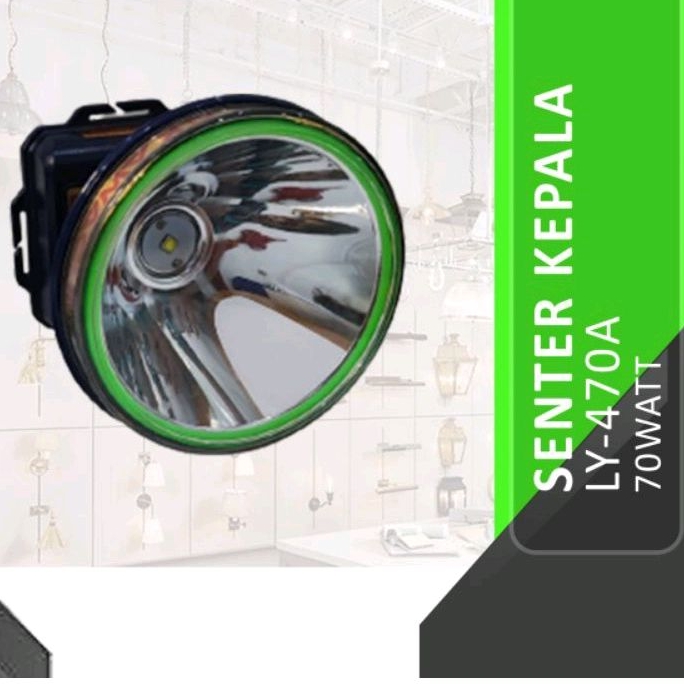 Senter kepala (LED SUPER HEAADLIGHT) 70WATT LY-470B WATERPROFF KAWACHI