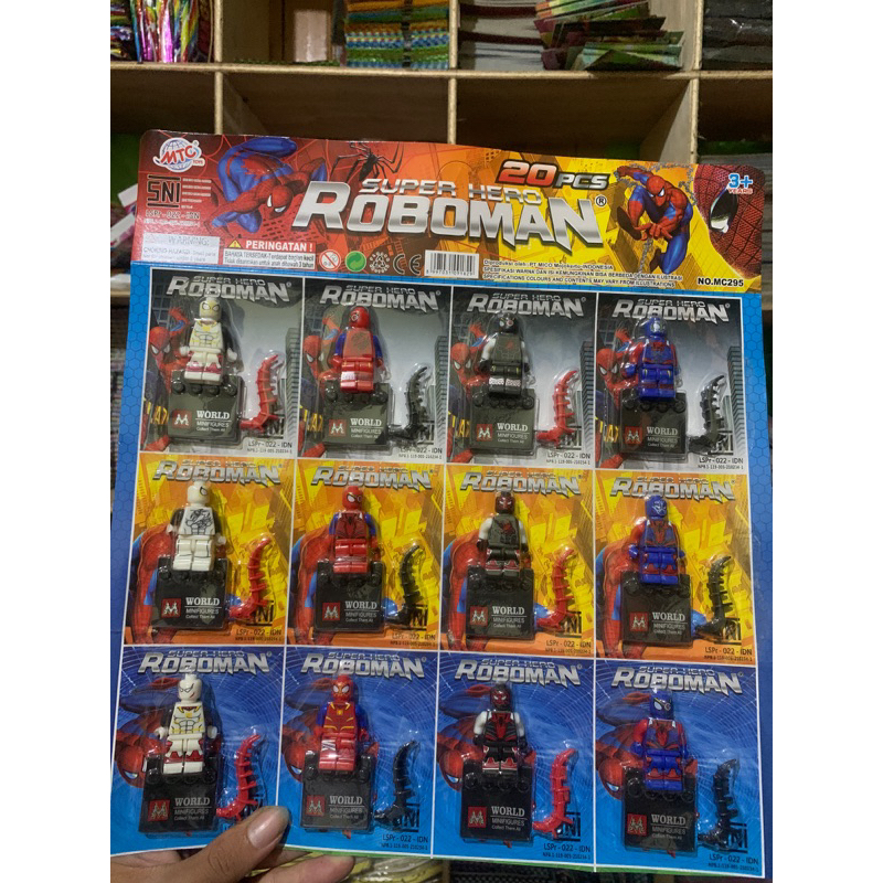 brick spiderman 1 pc / brick figure