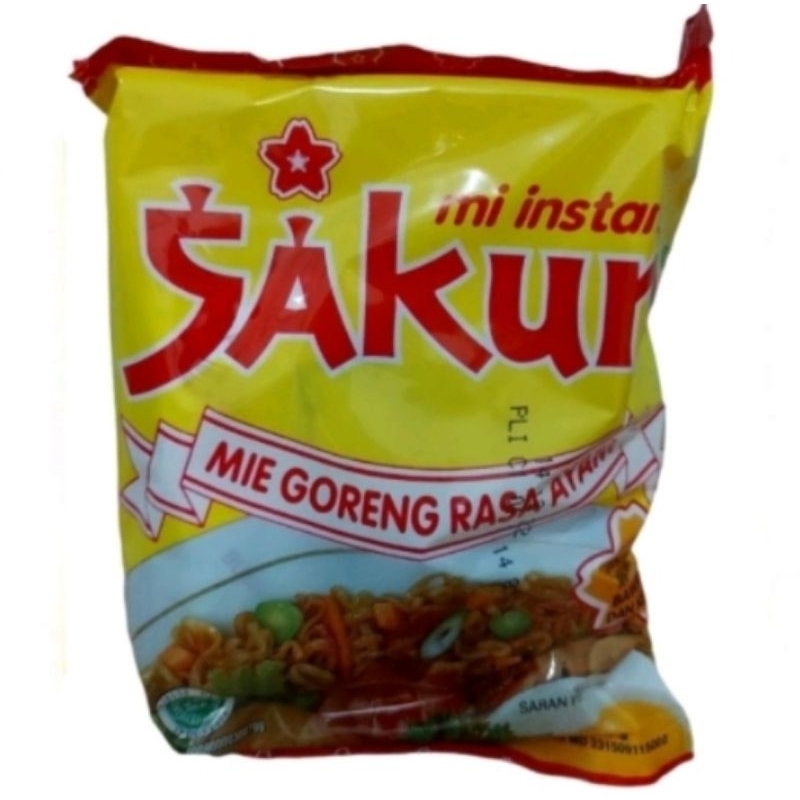 

mie instan sakura goreng per 10 bungkus