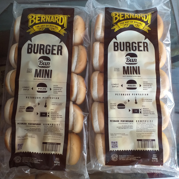 

Bernardi Buns mini roti burger mini isi 20
