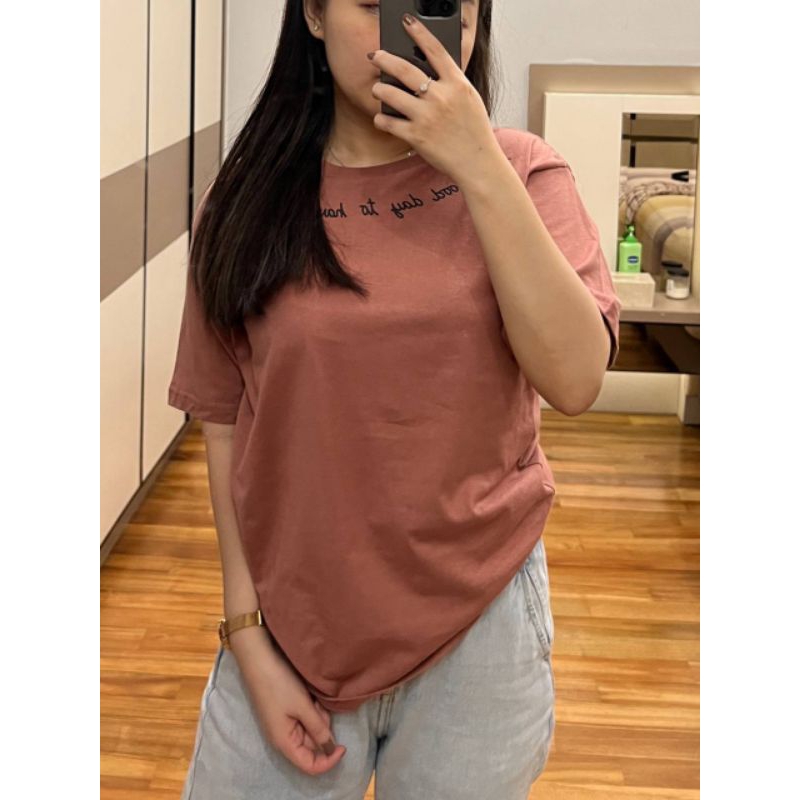 KAOS TUMBLR TEE WANITA | KAOS HAVE A GOOD DAY | DUSTY BLUE DUSTY ROSE