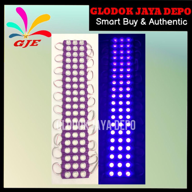 LAMPU LED JUMBO 24V 3MATA 3W UNGU