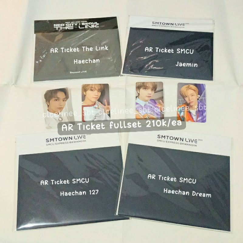 PC NCT 127 Dream Wayv haechan jaemin ar ticket smcu the link fullset jeruk
