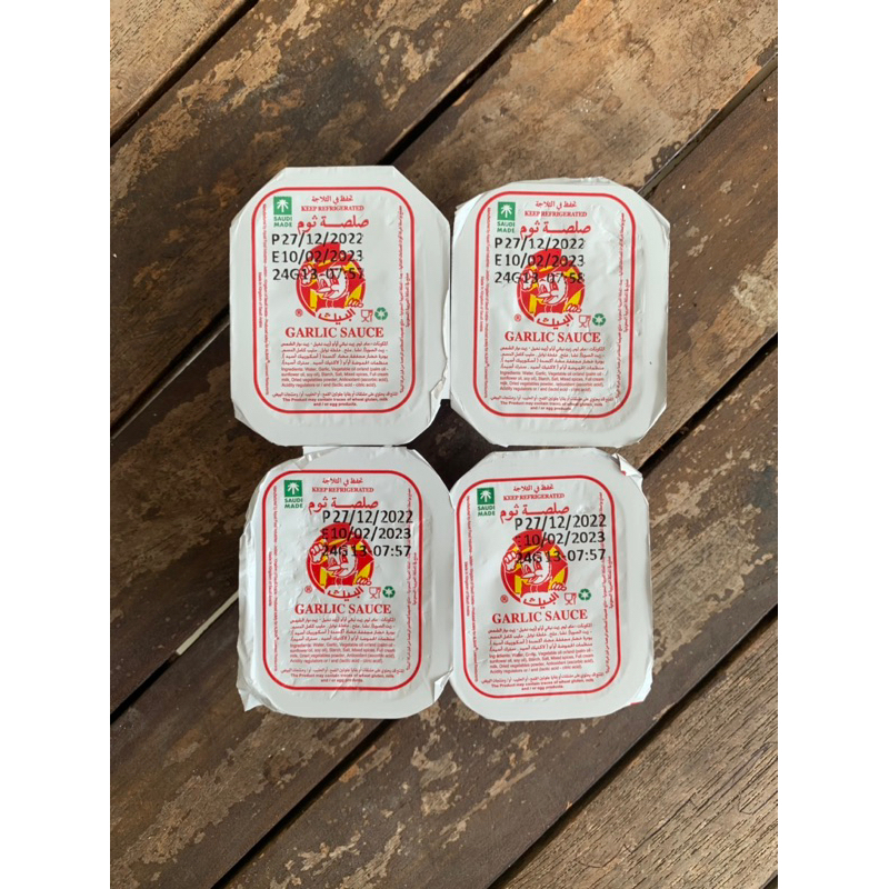 

Garlic Sauce Albaik 4pcs HARUS BELI PAKET ALBAIK DULUUUUU GARLICNYA AJA KAGA BISA