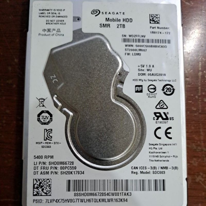 Hardisk laptop 2TB
