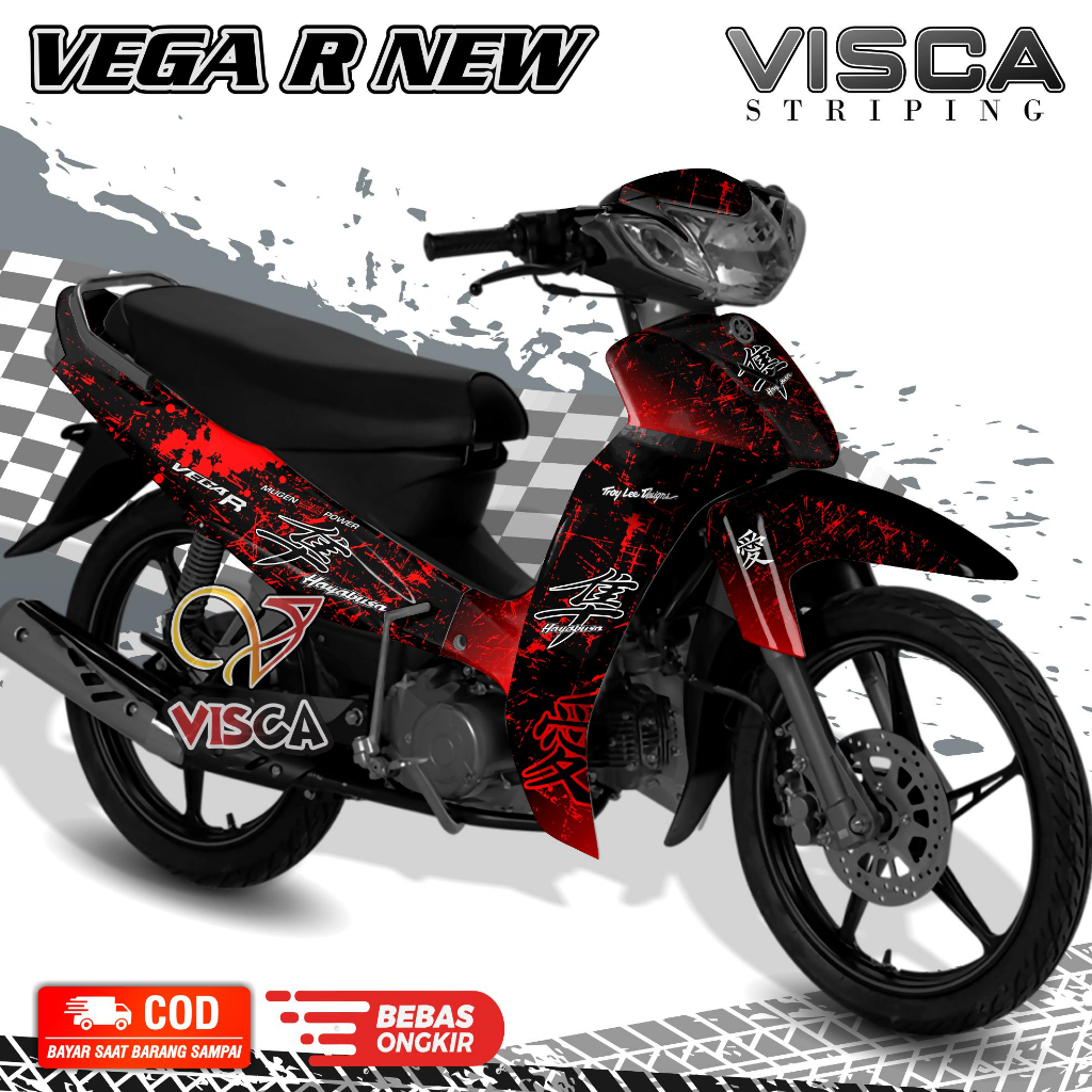 Decal Vega R New - Stiker Vega R New - Dekal Vega R New Full Body - Striping Vega R New Variasi - De