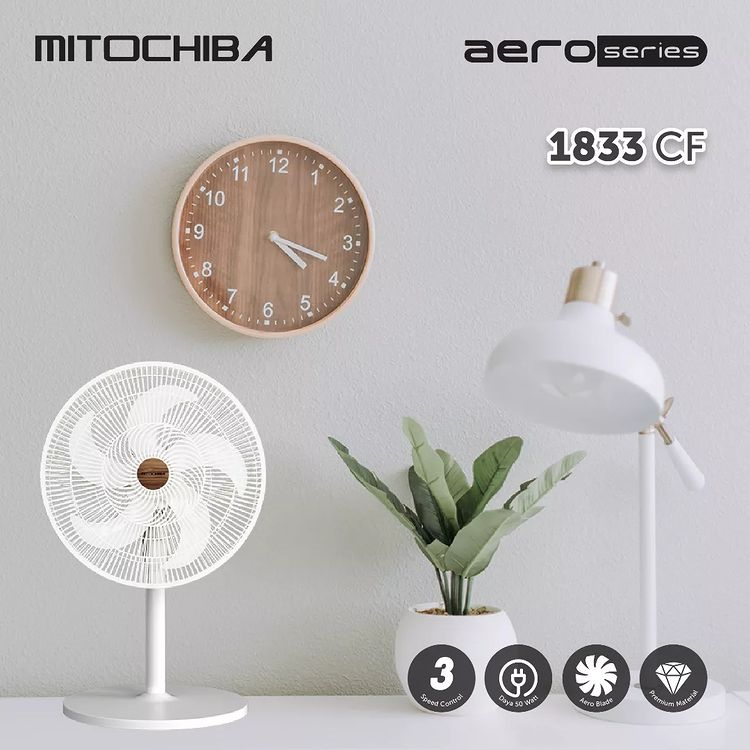 MITOCHIBA Desk Fan / Kipas Angin Meja - Aero 1622FF / 1622 FF