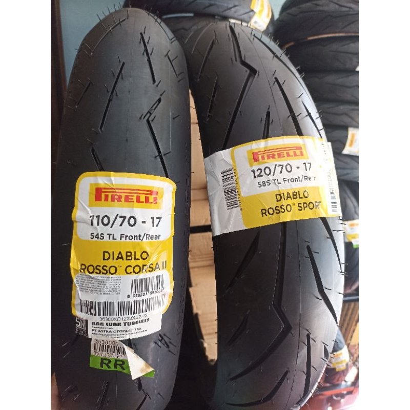 PAKET DIABLO ROSSO CORSA 2 110/70 R 17 & DRSport 120/70 R 17