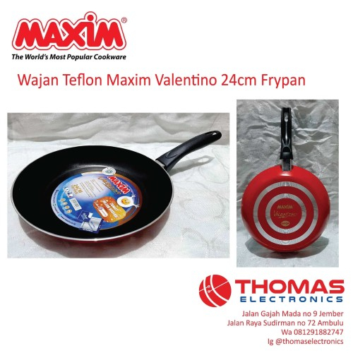 Frypan Teflon Wajan Teflon Anti Lengket Maxim Valentino 24CM Penggoren