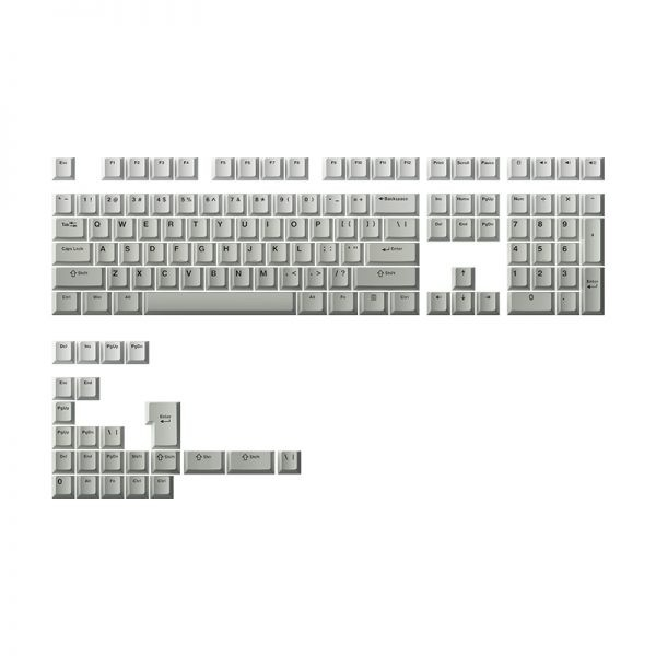 Akko Cool Gray PBT Double Shot Keycaps 132 Set Cherry Profile