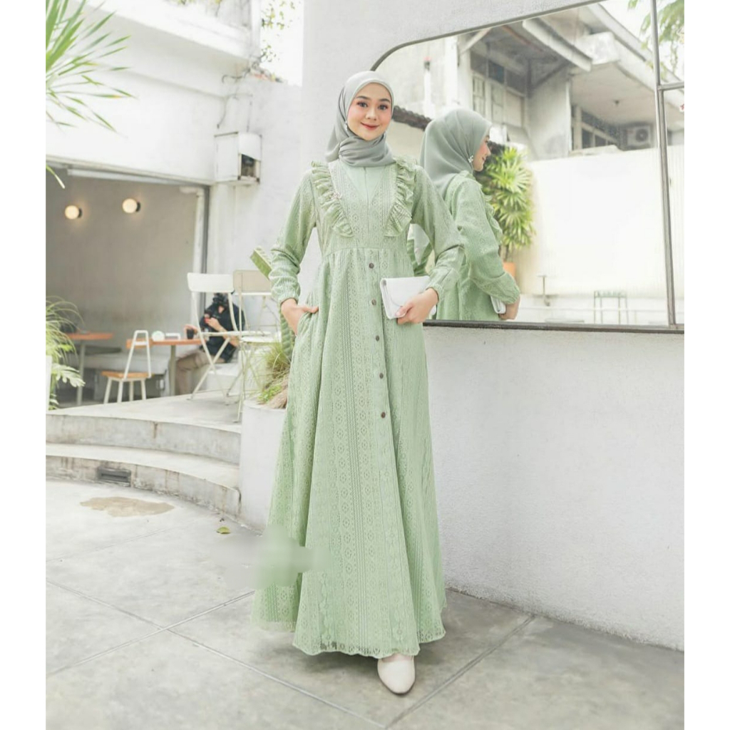 5L XXXL XXL XL L M S | BELLA MAXI DRESS JUMBO | GAMIS KONDANGAN BRUKAT JUMBO BEST SELLER ORIGINAL BY R_PROJECT