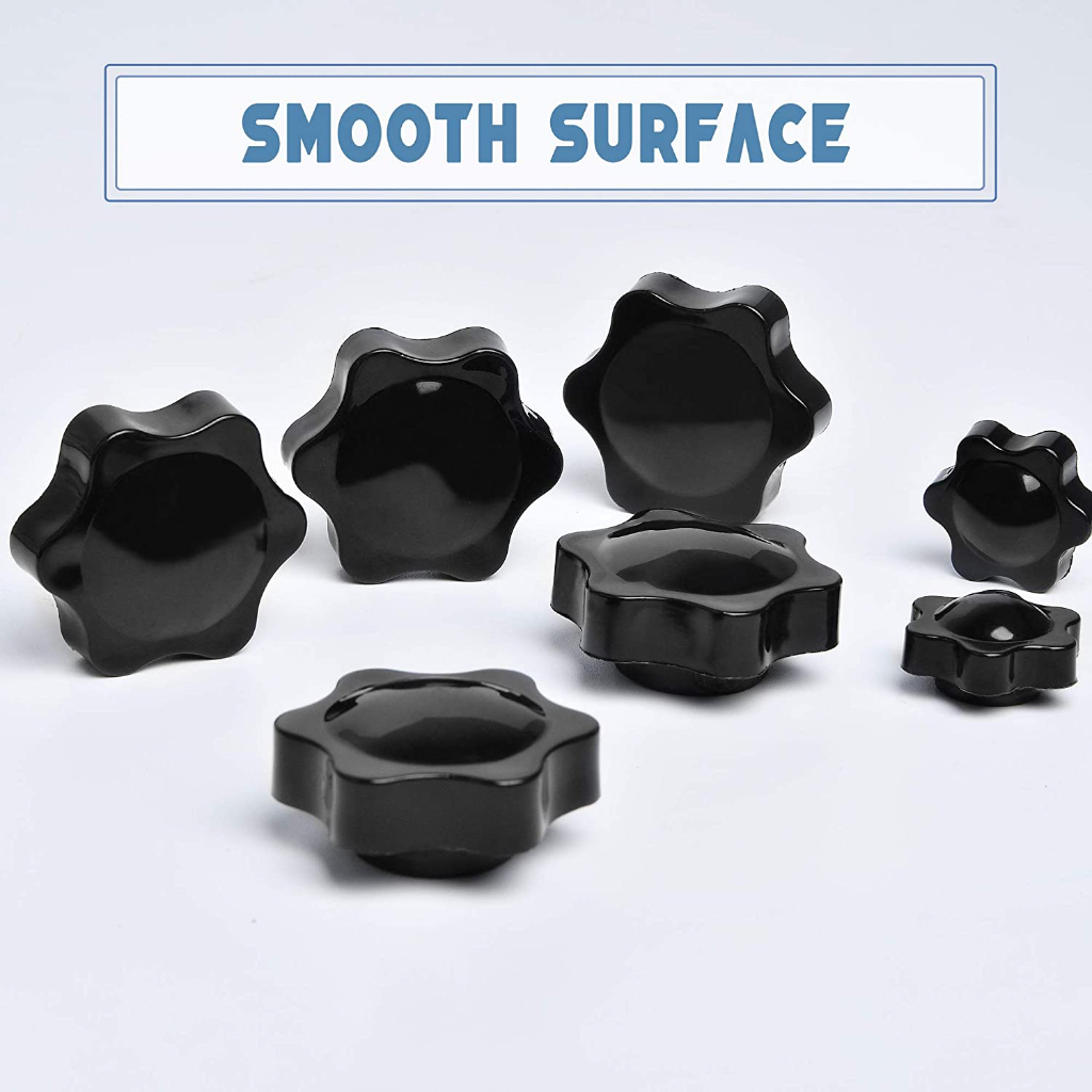 BAUT KEPALA HANDLE KNOB FEMAIL THREAD SCREW KNOB DRAT TIDAK BERLUBANG M5 M6 M8 M10 M12