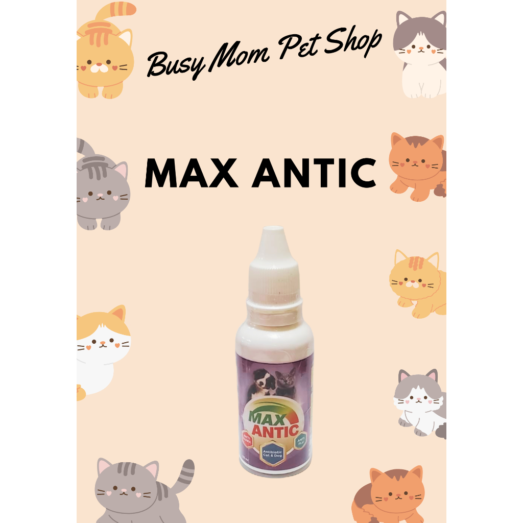 MAX Antic 30ml Antibiotik Kucing dan Anjing Anti Flu Anti Diare