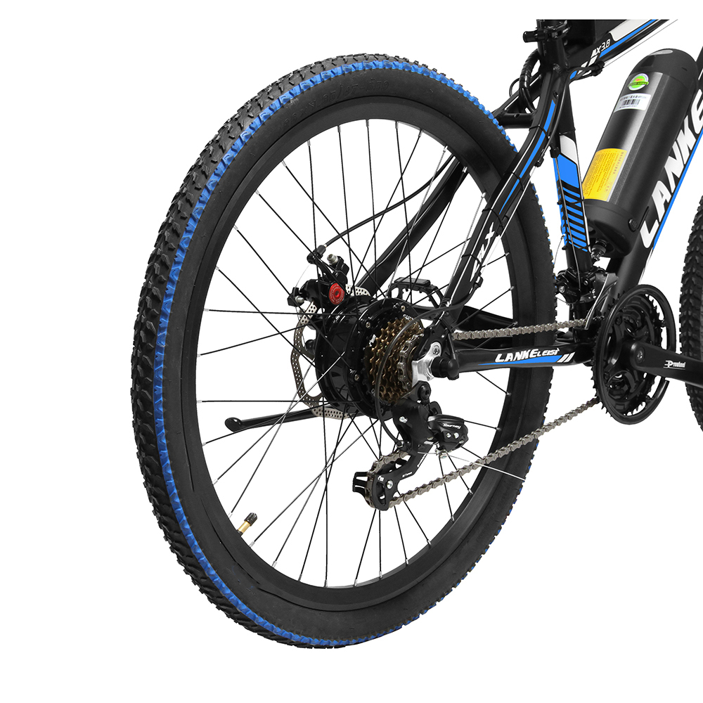 Lankeleisi Sepeda Listrik Gunung MTB 48V 10Ah - MX3.8 - Black/Blue