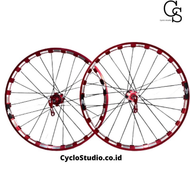 Wheelset Sepeda Lipat Folding Bike MXL 20 451 Jangkrik Disc Brake