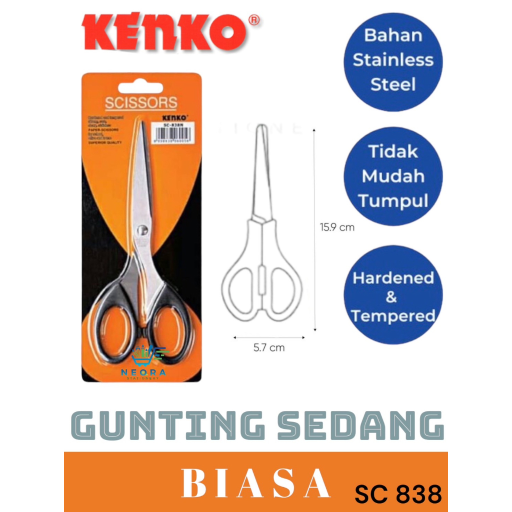 

Kenko Scissor Gunting | Sedang SC 838 N