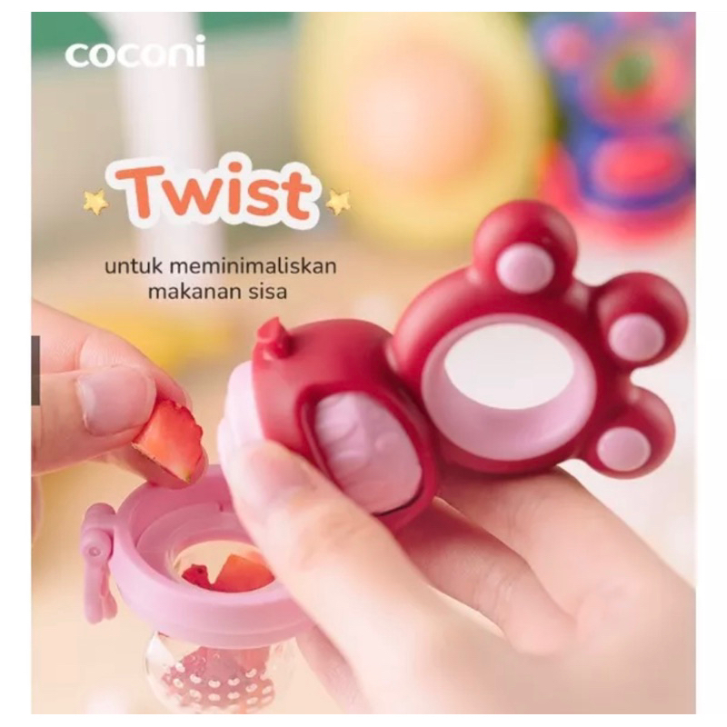 Coconi Baby Twist Fruit &amp; Food Feeder Dot Empeng Buah Bayi