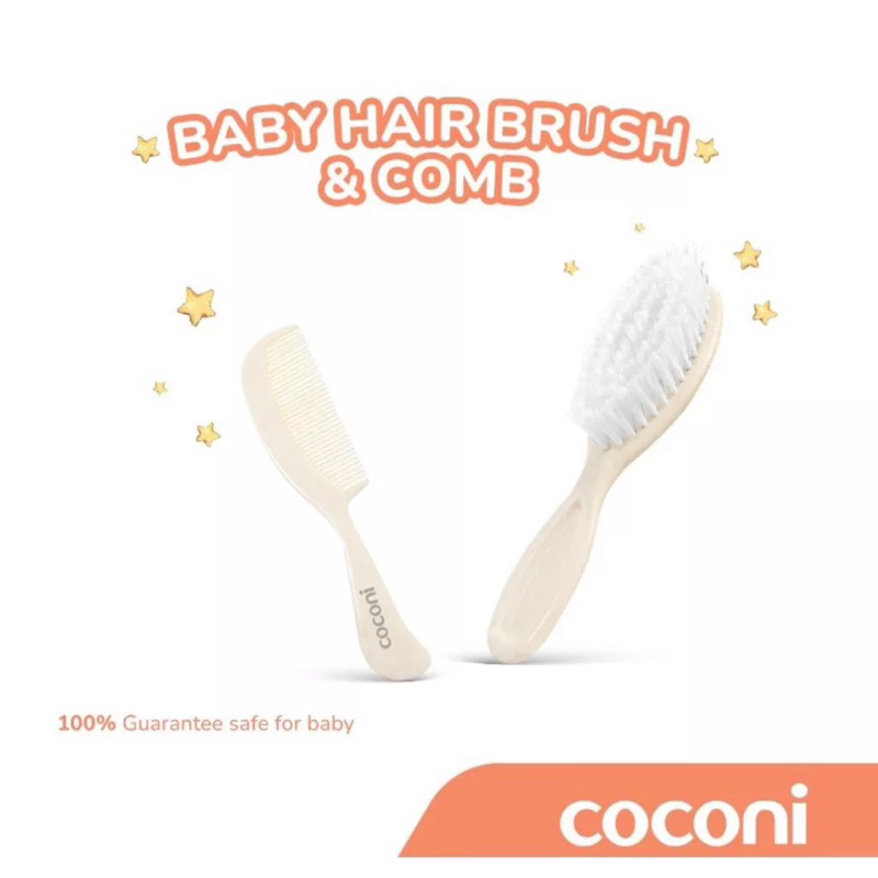 Coconi Baby Comb and Hair Brush Sisir Bayi Sikat Rambut