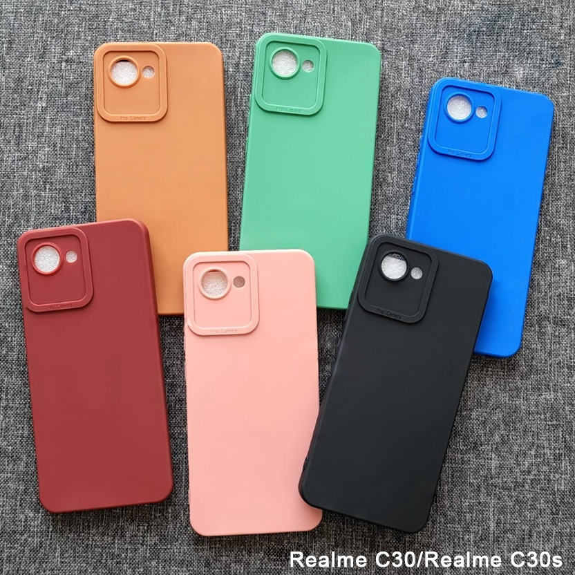 Softcase Realme C55 Realme C21Y Realme C25Y Realme C30 Realme C30S Realme C31 Realme C35 Case 3D Pro Camera Gel Silika Casing