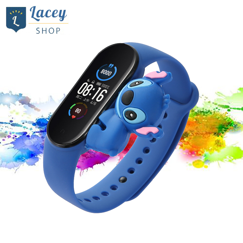 Tali Strap Jam Tangan Pintar Xiaomi Mi Band Mi 6/5/4/3 Seri Boneka Kartun Lucu 3D