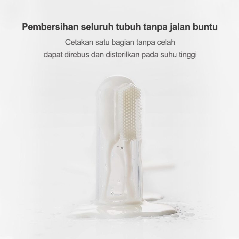 Finger Tooth Brush Silikon Sikat Gigi Jari Baby Newborn Lidah Gusi Lembut - BUM