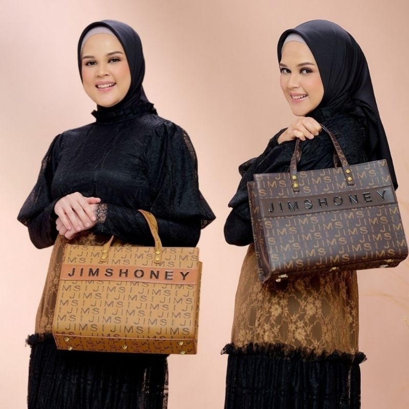 Tas Wanita Tote Bag Jimshoney Queen Handbag - Tas Besar Kulit Trendi Terkini