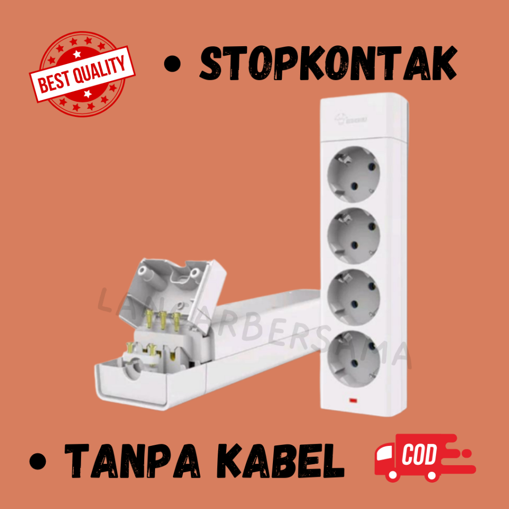 STOP KONTAK / POWER STRIP GONGNIU COLOKAN ( TANPA KABEL )GARANSI 3 TAHUN SNI