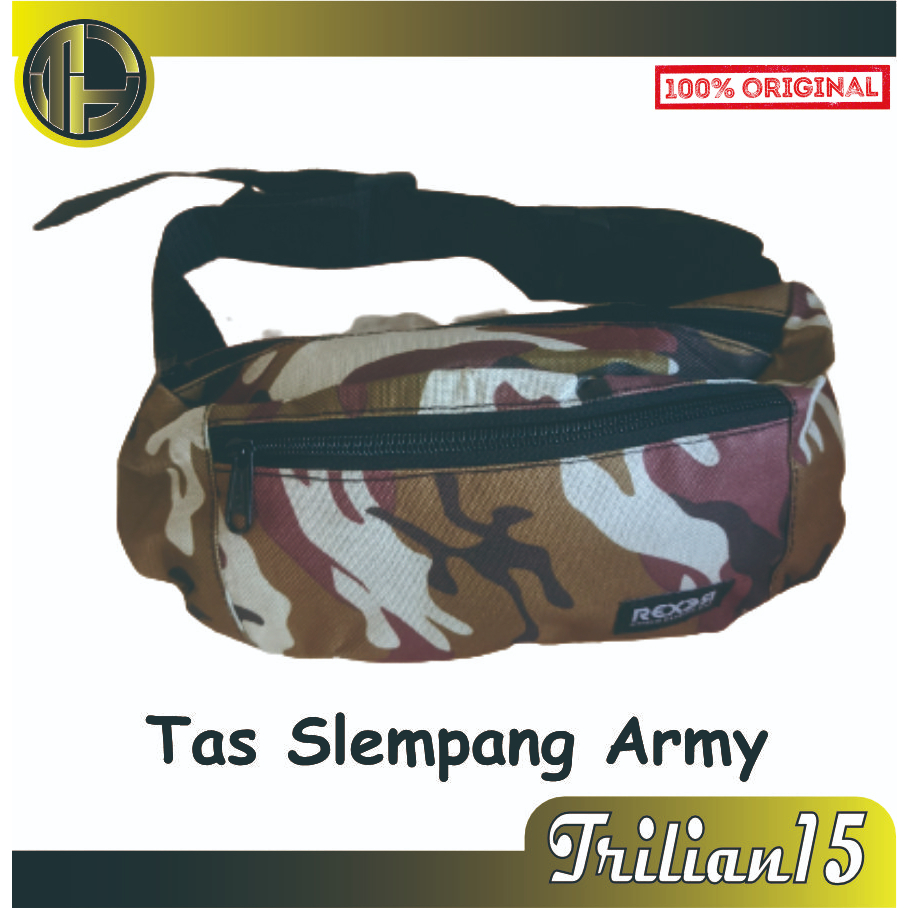 TAS SELEMPANG ARMY | TAS PINGGANG | WAISTBAG PRIA | TAS PRIA