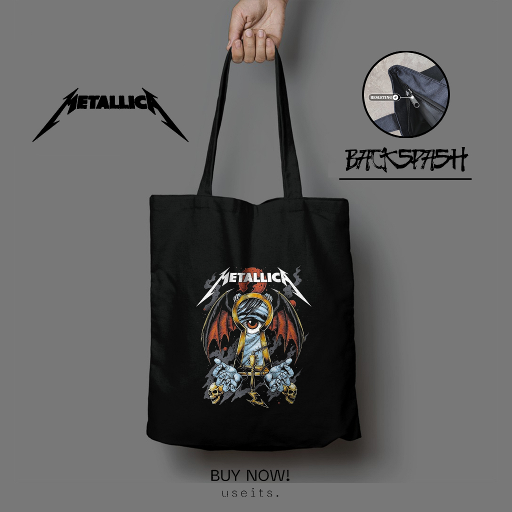 Tas Totebag Band Metalica Custom Pria Wanita - METALICA THD