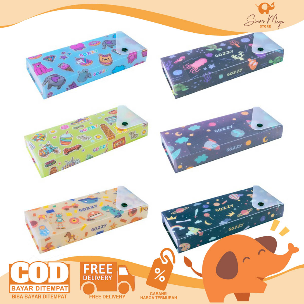 

Joyko Pencil Case PC-0719GZ-34 / Pencil Case Kotak Tempat Pensil Gambar Lucu Unik