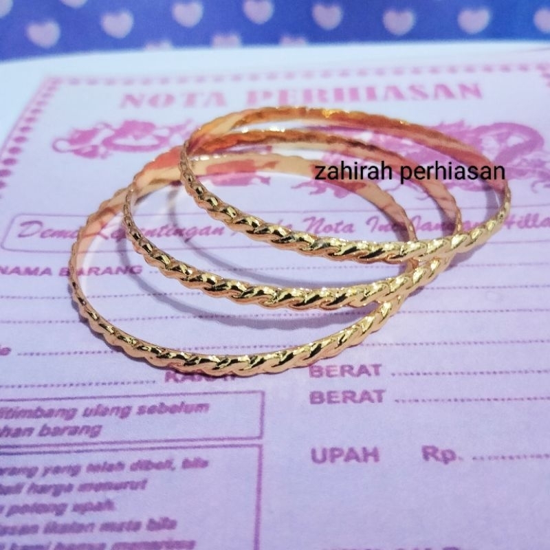 3 pcs gelang keroncong koin lama 88