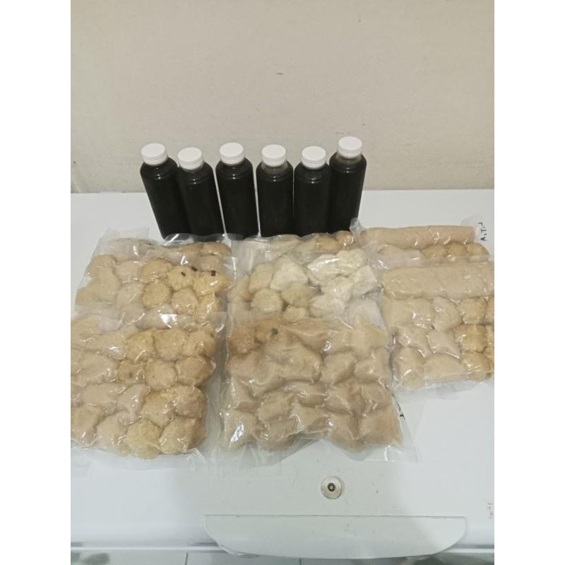 

makanan khas palembang pempek frozen ikan gabus